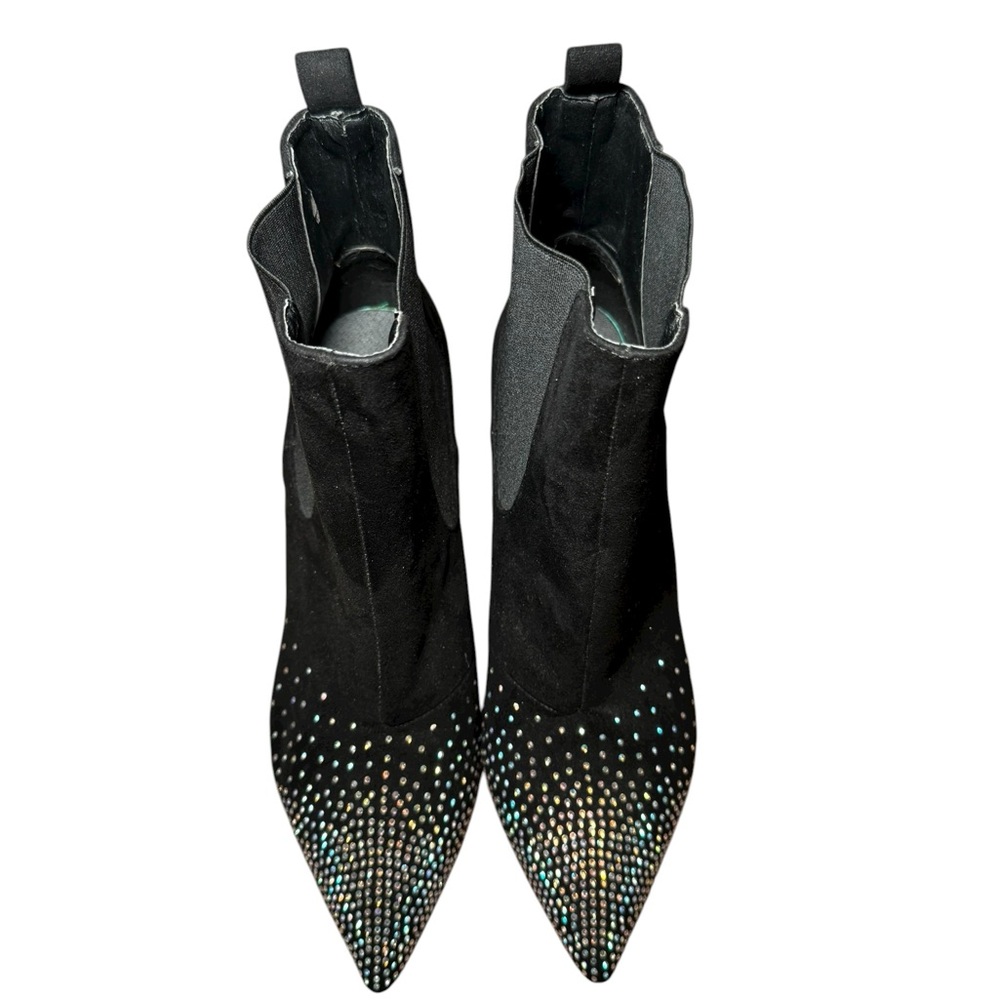 Azura Elegant Black Suede Studded Women's Booties